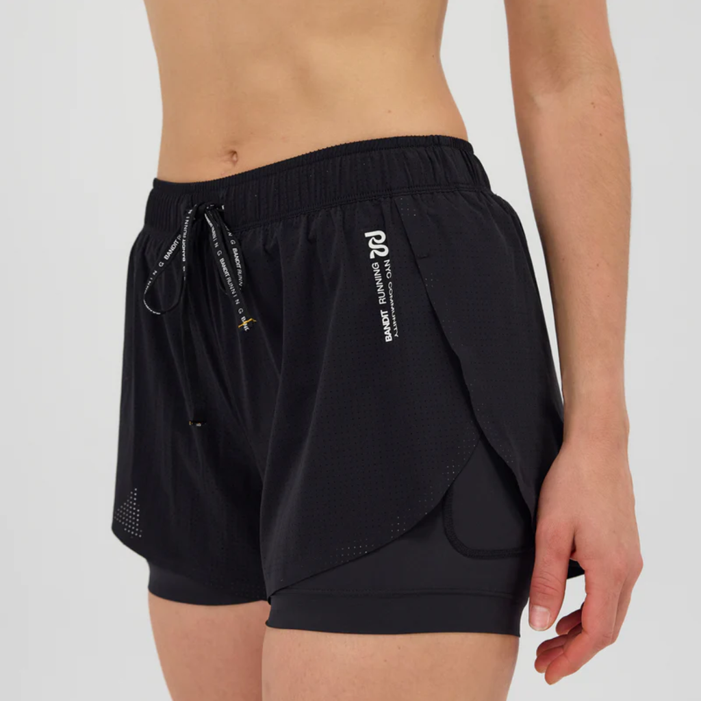 BANDIT Vento Dua 2in1 ランニングショーツ 新品 (M) Bandit Women's Vento Dua Short (2 in 1)