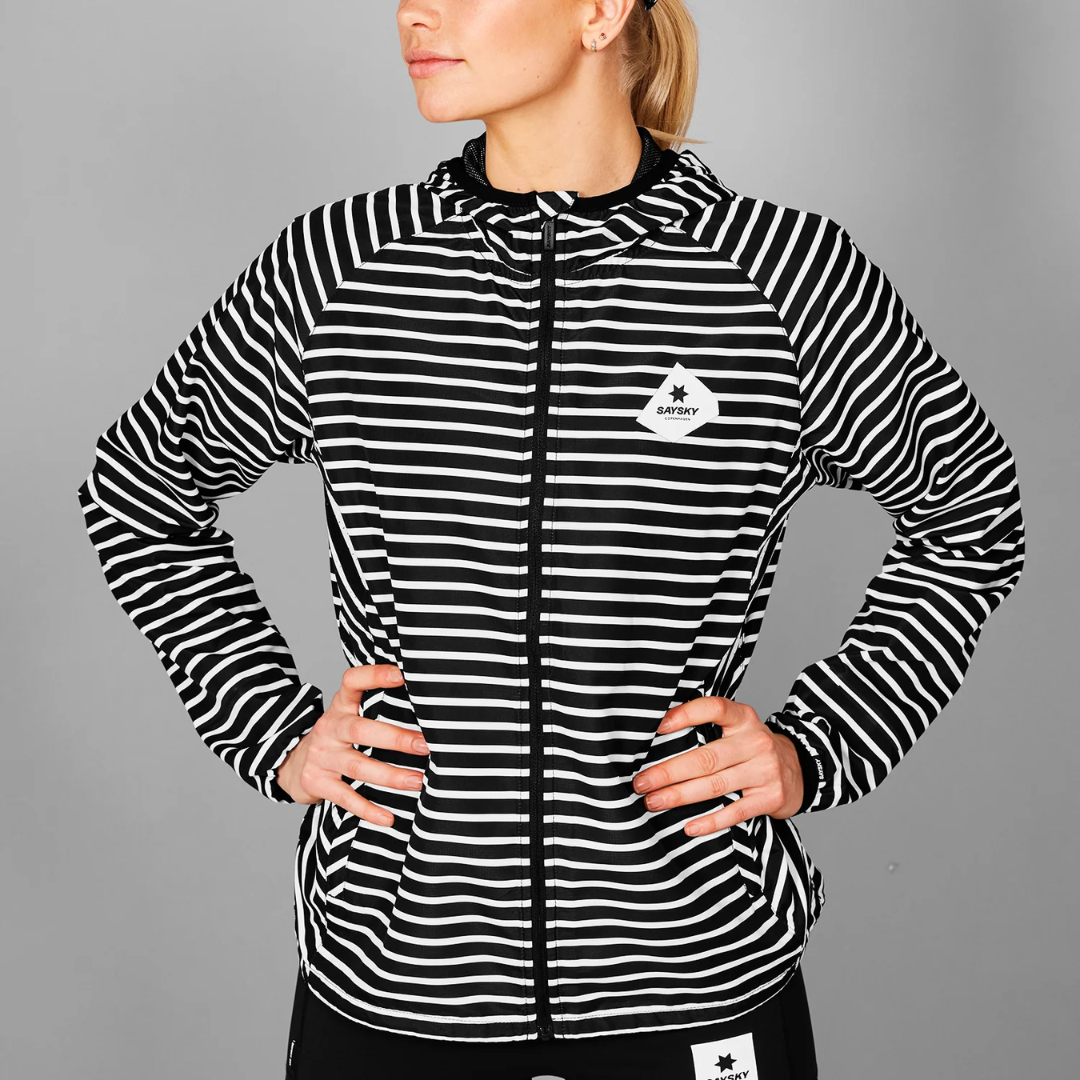 SAYSKY Women's Stripe Pace Jacket – Run Parlour SAYSKY Women's Stripe Pace Jacket – Run Parlour